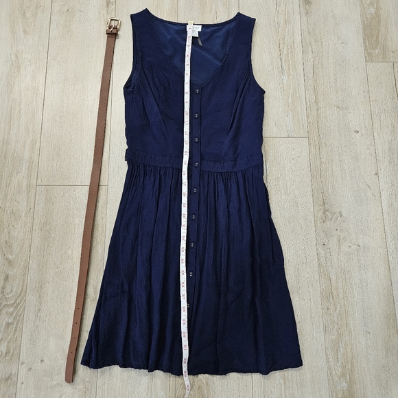 Dynamite Dress with Belt, Navy, Small - Picture 5 of 10